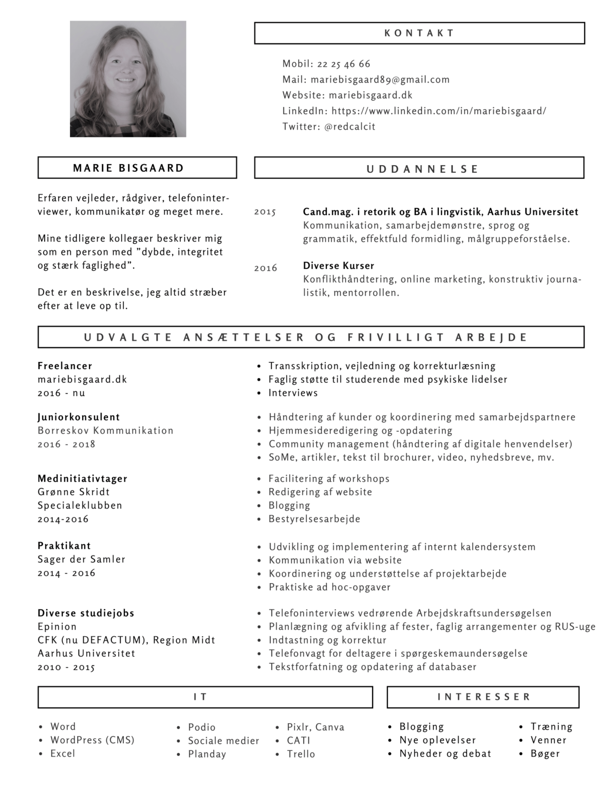 Hvordan Skrive Cv